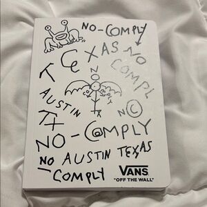 Hi, how are you project, no comply Vans Notebook Daniel Johnston Austin TX